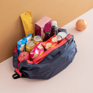 Saco de Armazenamento Dobrável com Alça, Bolsa de Viagem Portátil Camuflada, Sacola de Compras de Grande Capacidade