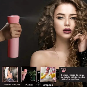 Conjunto de 6 peças de escovas de cabelo, frasco de spray para cabeleireiro, laço para tranças, pente de cauda de rato, escova de desfiar cabelo, escova de controle de bordas.