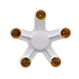 Divisor de Soquete de Base E27 E27 para E27 EU Suporte de Lâmpada LED 2em1/3em1/4em1/5em1/6em1 Adaptador de Soquete de Lâmpada LED Suporte de Lâmpada