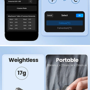 (iPhone&Android) Câmera térmica P1 para Android para iPhone 320*240 X³IR Resolução 600℃ 25Hz Câmera de Inspeção de Casa HVAC