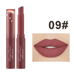 Batom Matte Matte Não Desbotável Hidratante Maquiagem Europeia e Americana Batom Matte Veludo Batom Matte à Prova d'Água Não Fácil de Desbotar Batom Matte Batom