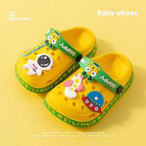 Sapatos  Crianças  Sandálias de Bebê de Cartoon com Solado Macio – Sandálias Infantis Ultra-Leves e Antiderrapantes com Ponta Fechada para Meninos e Meninas na Praia