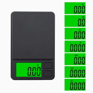 Balança de Precisão de Bolso 1000g X 0,1g - Balança Digital para Gramas, Alimentos, Joias, Onças/Grãos com LCD Retroiluminado - Mini Balança para Viagem