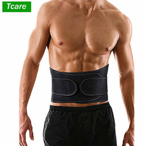 Cinta de Suporte para Costas Tcare Sport Ajustável Cinta de Suporte Lombar com Alças Duplas Respiráveis Alívio da Dor na Parte Inferior das Costas na Academia Unissex