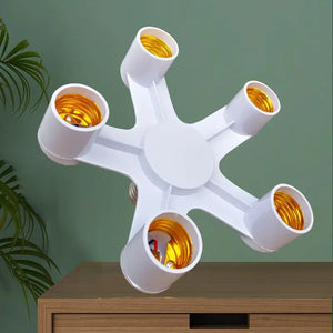 Divisor de Soquete de Base E27 E27 para E27 EU Suporte de Lâmpada LED 2em1/3em1/4em1/5em1/6em1 Adaptador de Soquete de Lâmpada LED Suporte de Lâmpada