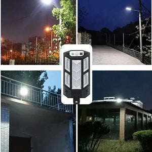 Nova Luz Solar LED 300000LM Lâmpada Solar Externa com Sensor de Movimento 4 Modos à Prova d'Água IP65 Luz Solar para Jardim de Rua Lanternas