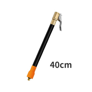 M6 thread locking air chuck with air tube, standard tire valve fine thread, suitable for M6 thread integrated air pump