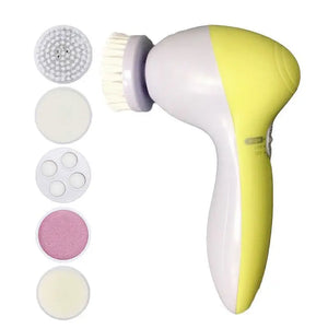 Limpeza Facial Elétrica 5 EM 1 Escova de Limpeza Facial Máquina de Lavagem Spa Cuidados com a Pele Massageador Ferramentas de Limpeza de Cravos Limpador Facial