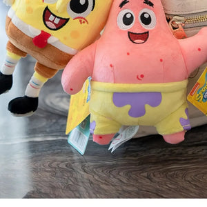 Boneco de Pelúcia Anime Spongebob Peluches Boneco Squarepants Patrick Star Squidward Eugene Krabs Gary Kawaii Brinquedo de Pelúcia de Desenho Animado