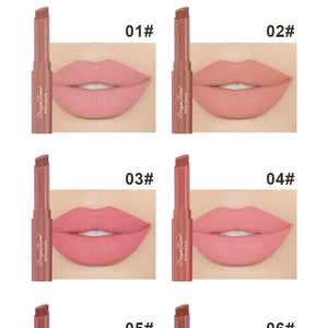 Batom Matte Matte Não Desbotável Hidratante Maquiagem Europeia e Americana Batom Matte Veludo Batom Matte à Prova d'Água Não Fácil de Desbotar Batom Matte Batom