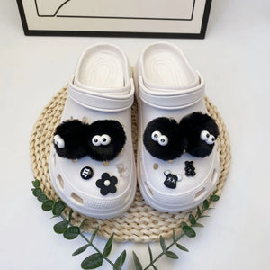 Charms para Sapatos DIY 3D Estereoscópico Bola de Cabelo Gênio Decoração Fivela para Acessórios de Charms para Sapatos Presente para Meninas em Festa