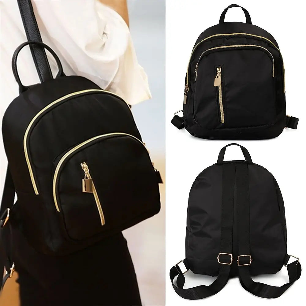 Mochila Multifuncional Feminina Fashion Menina Oxford Dia Viagem Mochila Mini Fofa Mochila Masculina Bolsa Preta Quente