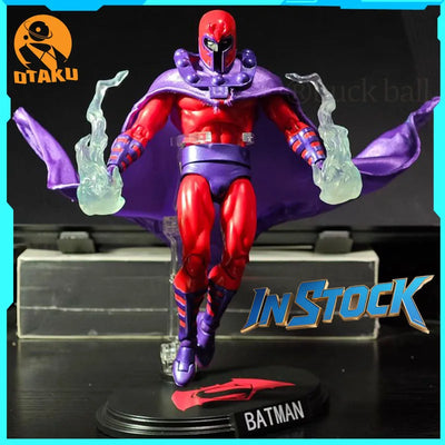 Em Estoque Mafex Anime Figures X-Men Magneto Figura Brinquedo 3 Cabeças Figura de Ação Modelo de Coleção para Meninos Decoração de Mesa Ornamento Brinquedo Presente