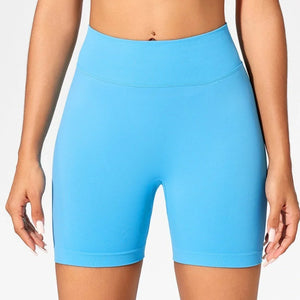 Shorts de Yoga de Cintura Alta para Mulheres de Verão, Elegantes e Sexy, Calças de Fitness para Corrida, Leggings de Yoga em Cores Sólidas, Meias Elásticas