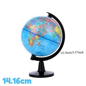 1pc Globo Educacional para Ensino, Mapa Mundi em Inglês HD com Rotação de 360°, Ferramenta Padrão de Aprendizagem de Geografia para Mesa