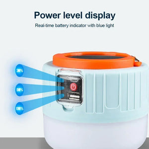 Lanterna de Camping Portátil Power Bank Lanterna LED para Camping Lanterna de Mão à Prova d'Água Luz de Tenda Externa Lanterna Recarregável Holofote Lanterna