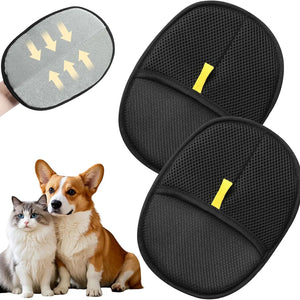 Luvas Reutilizáveis para Remoção de Pelos de Animais com Eletrostática, Escova para Coleta de Pelos de Gato e Cachorro, Dispositivo Adesivo para Coleta de Pelos, Raspador de Pelos para Casa, Luvas de Higiene