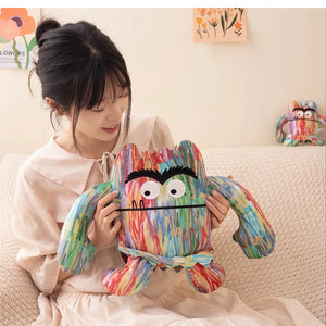 O Monstro das Cores Pelúcia Brinquedo Favor de Festa Decoração Crianças Bebê Almofada de Conforto Brinquedos de Pelúcia para Crianças Presentes Bonitos 15-35cm