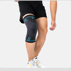 1 Pçs Manga de Suporte para Joelho de Compressão Elástica Respirável Protetor de Joelho com Molas para Academia Esportes Basquete Voleibol Corrida