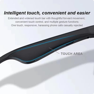 Óculos Inteligentes com IA Tradução Chamadas Sem Mão Chat com IA Registro de Conversas Reprodução de Música Homens Óculos de Sol Bluetooth Controle por Toque Câmera
