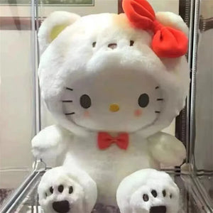Pelúcia Sanrio Kawaii Sanrio Kuromi My Melody Cinnamoroll Brinquedos Almofada Anime Cartoon Presentes para Crianças Decoração de Quarto Bonecos.**