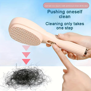 1 peça de Pente Retrátil Mágico - Escova de Massagem e Desembaraçamento do Couro Cabeludo Antiestática para Todos os Tipos de Cabelo - Caixa de Presente de Ferramenta de Beleza