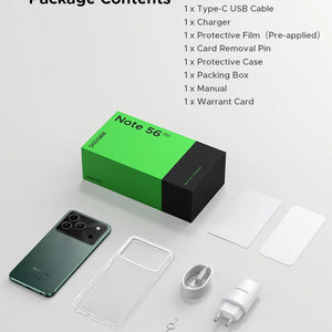Global Version DOOGEE Note56 Pro Smart phone Android 16 6150mAh Battery 6.56'' 90Hz Screen 32GB 128GB Cell Phone NFC