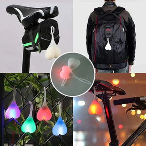 Luz de Ovo para Bicicleta, Bicicleta de Montanha, Passeio Noturno, Luz Traseira Criativa, Equipamento de Ciclismo, Acessórios para Bicicleta, Luz de Advertência, Personalidade