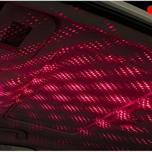Luz de Teto Estrelado LED para Carro, Luz de Teto com Laser Estelar 5V USB, Projetor de Luz de Galáxia para Decoração de Teto de Quarto