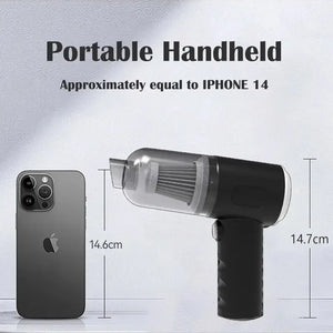 Aspirador de Carro Sem Fio 9000Pa Carregamento USB 1200mAh Aparelho de Limpeza Portátil Mini Aspirador Úmido e Seco para Uso Doméstico