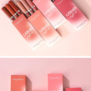Conjunto de 3 PCS de Batons Líquidos de Longa Duração para Mulheres Cosméticos de Beleza Coreana Batons Matte à Prova d'Água Longa Duração