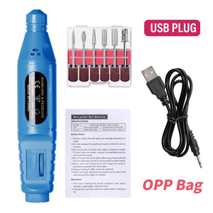 LINMANDA Kit de Brocas Elétricas 6 em 1 Remover Polidor Manicure Lixa de Unha Portátil Equipamento de Broca de Unha Máquina de Ferramentas em Caneta
