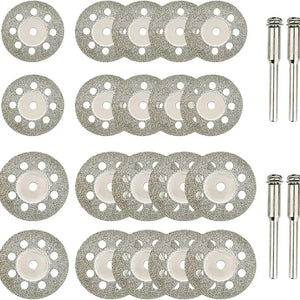 Disco de Corte de Diamante de 22mm Mandril de Roda de Lixa de 3mm para Ferramenta Rotativa de Corte de Metal Peças de Moedor Elétrico