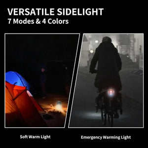 Lanterna LED Recarregável por USB MINI Portátil com Ímã na Cauda Luz de Trabalho Super Brilhante Lanterna de Camping Lateral COB Lanterna de Emergência