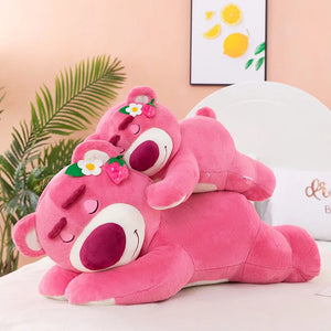Disney 30cm História Lotso Urso Fofo Morango Sofá Almofada Pelúcia Brinquedos de Pelúcia para Crianças Meninas Amigos Festivais Presente de Aniversário