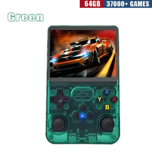 Console de Jogos Portátil Retro R36S - Tela IPS de 3,5 Polegadas, 64GB/128GB/256GB, Dispositivo de Jogos Portátil com Jogos Embutidos
