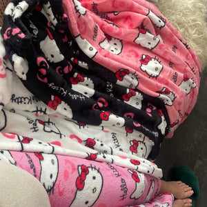 Calças de Pijama Y2K Hello Kitty Sanrio Anime Calças de Pijama Femininas Casal de Desenho Animado Roupas de Dormir para Casa Calças de Lazer Roupas para Casa