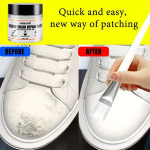 JOKJOK White Leather Restoration Kit - Easy Fixes for Scratched, Faded Leather, Renew Aged Leather Dye, 30g Long-Lasting Repair