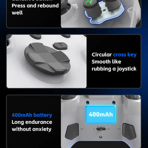 Controlador de jogo móvel sem fio G6 com gatilho Hall e joystick Hall, suportando switch/pc/android/IOS