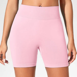 Shorts de Yoga de Cintura Alta para Mulheres de Verão, Elegantes e Sexy, Calças de Fitness para Corrida, Leggings de Yoga em Cores Sólidas, Meias Elásticas