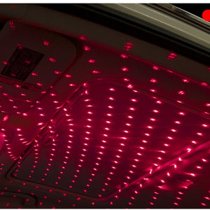 Luz de Teto Estrelado LED para Carro, Luz de Teto com Laser Estelar 5V USB, Projetor de Luz de Galáxia para Decoração de Teto de Quarto