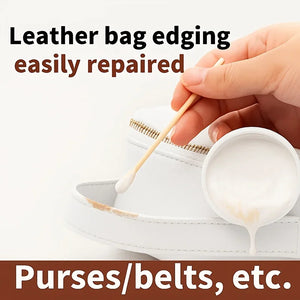 JOKJOK White Leather Restoration Kit - Easy Fixes for Scratched, Faded Leather, Renew Aged Leather Dye, 30g Long-Lasting Repair