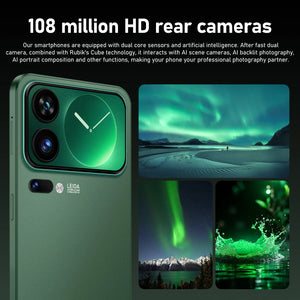 QUENTE 2026 Novo M17 Pro Max de Alta Qualidade original inteligente 5G sistema de dual chip dual standby versão global bateria de 8000mAh