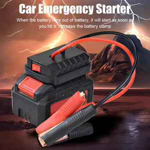 aptador de Carga de Bateria de Lítio para Carro, Clipe de Carregador, Acendedor de Auto, Iniciador de Emergência para Makita, Adaptador de Cabo de Reforço, Ferramentas de Emergência DIYAd