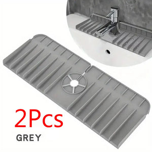 Tapete de Silicone para Torneira, Suporte para Esponja de Sabão, Tapete de Secagem para Pia de Cozinha, Protetor de Splash para Pia de Cozinha, Almofada de Drenagem
