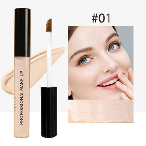Caneta líquida corretiva cobre e modifica manchas, marcas de acne, maquiagem facial e ilumina o tom da pele.
