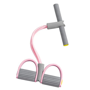 Bandas de Resistência 4-Tubo Yoga Pedal Puller Banda de Resistência Corda Elástica Equipamento de Fitness para Treinamento de Abdômen Cintura Braço