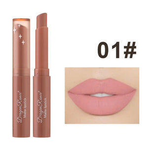 Batom Matte Matte Não Desbotável Hidratante Maquiagem Europeia e Americana Batom Matte Veludo Batom Matte à Prova d'Água Não Fácil de Desbotar Batom Matte Batom