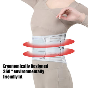 Cintas Lumbar para Costas para Homens e Mulheres, Tecido de Malha Macia e Respirável com 5 Aros de Suporte Total, Suporte Lombar para Costas em Casa