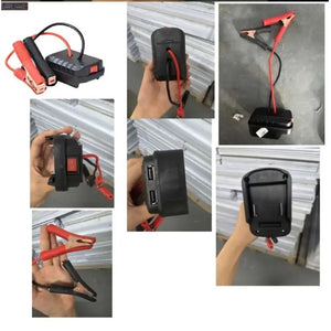 aptador de Carga de Bateria de Lítio para Carro, Clipe de Carregador, Acendedor de Auto, Iniciador de Emergência para Makita, Adaptador de Cabo de Reforço, Ferramentas de Emergência DIYAd